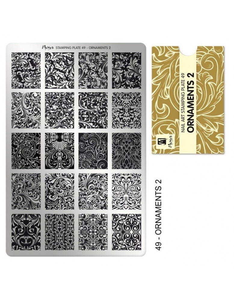 Moyra Stamping Plate 49 Ornaments 2