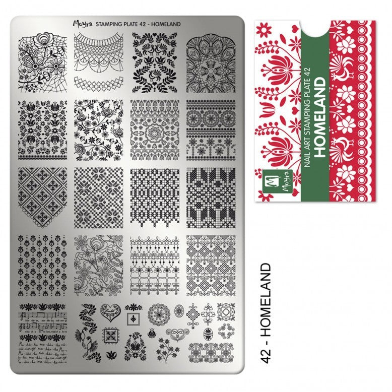 Moyra Stamping Plate 42 Homeland