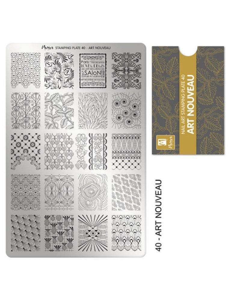 Moyra Stamping Plate 40 Art Nouveau