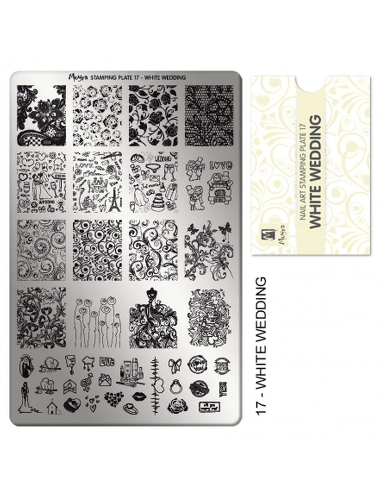 Moyra Stamping Plate 17 White Wedding