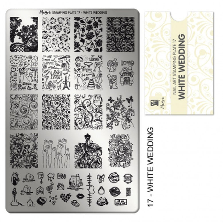 Moyra Stamping Plate 17 White Wedding