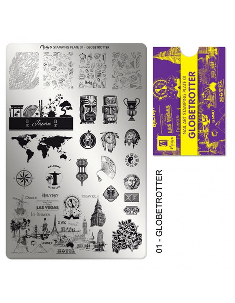 Moyra Stamping Plate 01 Globetrotter