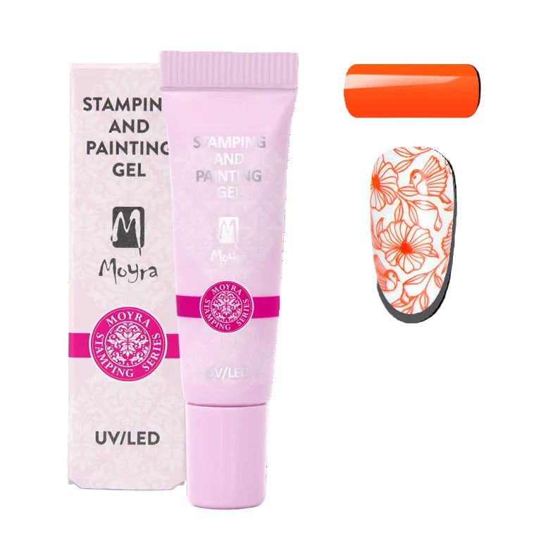 Moyra Stamping and painting gel, 11 vivid orange