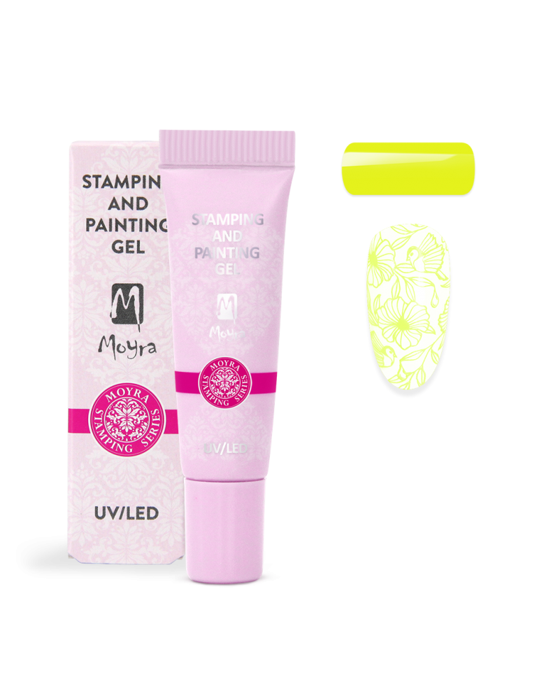 Moyra Stamping and painting gel, 10 vivid yellow