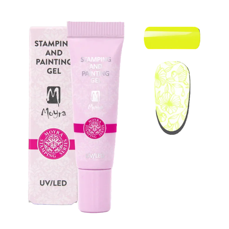 Moyra Stamping and painting gel, 10 vivid yellow