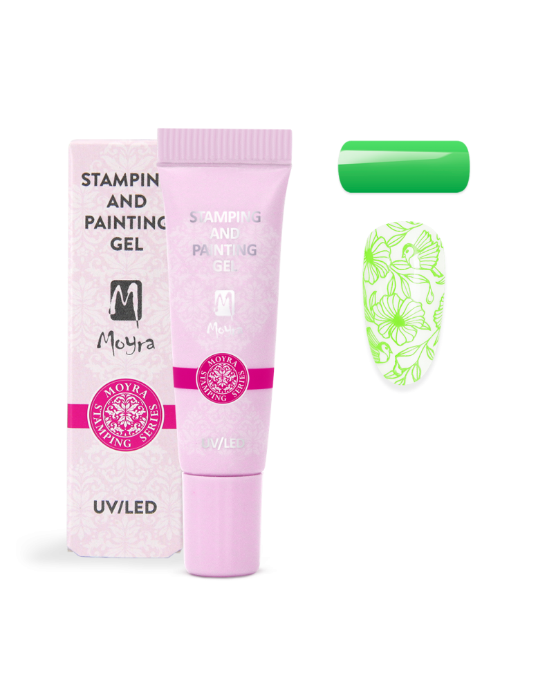 Moyra Stamping and painting gel, 09 vivid green