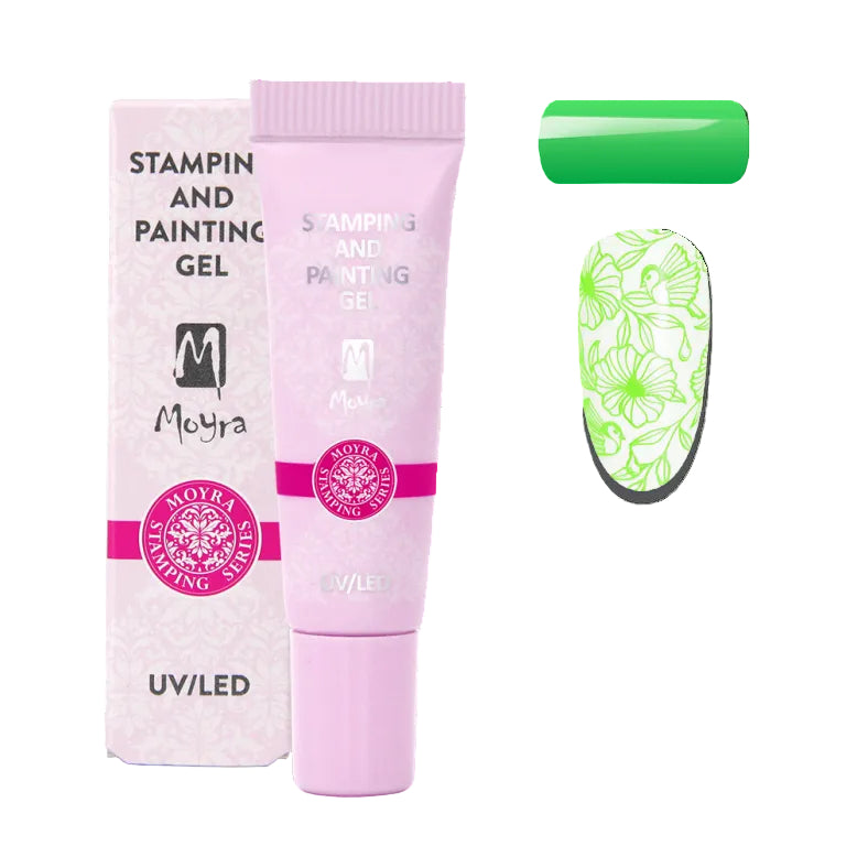 Moyra Stamping and painting gel, 09 vivid green