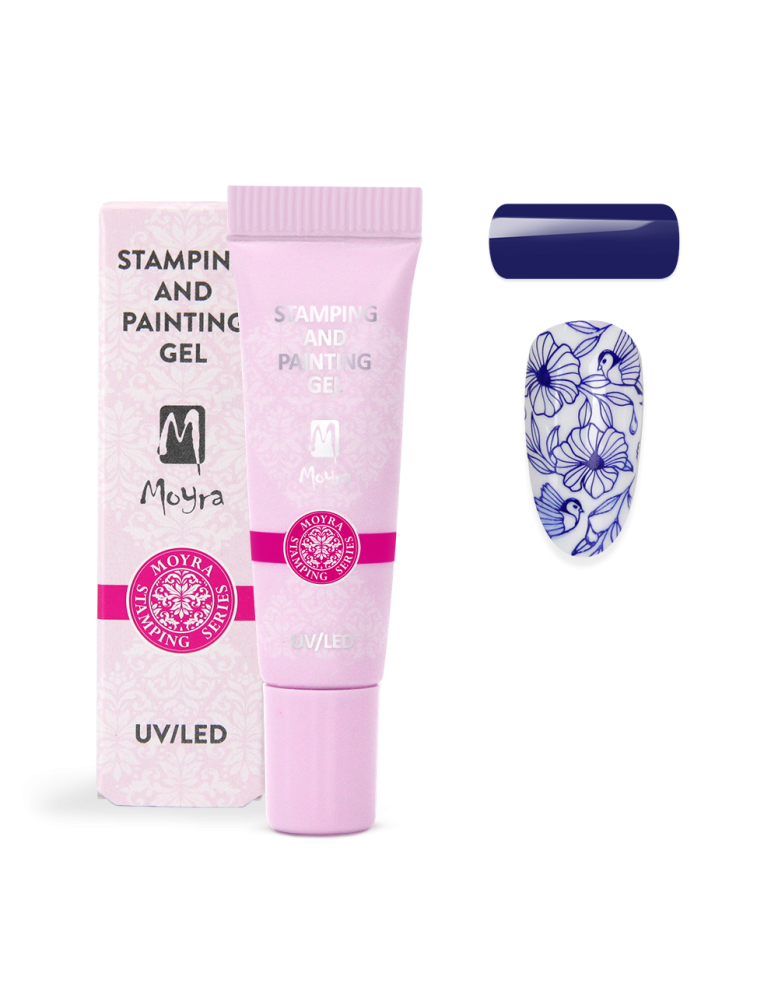Moyra Stamping and painting gel, 06 blue