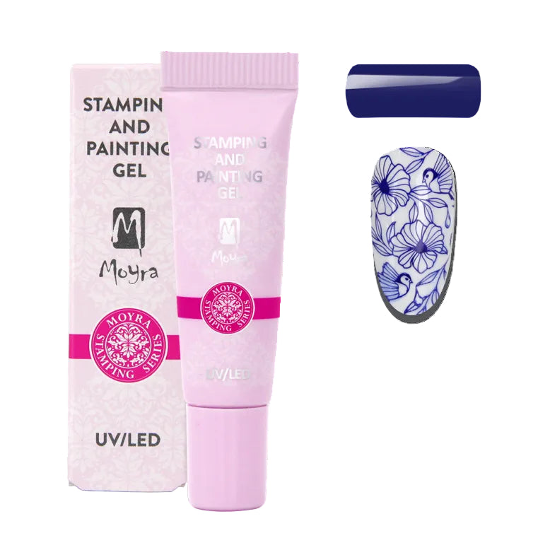 Moyra Stamping and painting gel, 06 blue