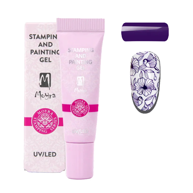 Moyra Stamping and painting gel, 05 purple