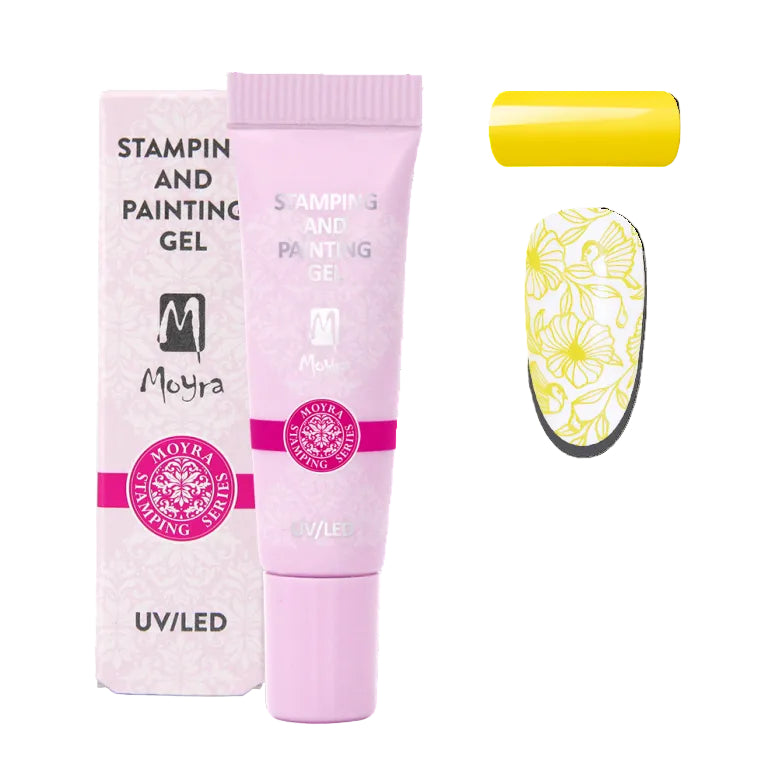 Moyra Stamping and painting gel, 02 yellow