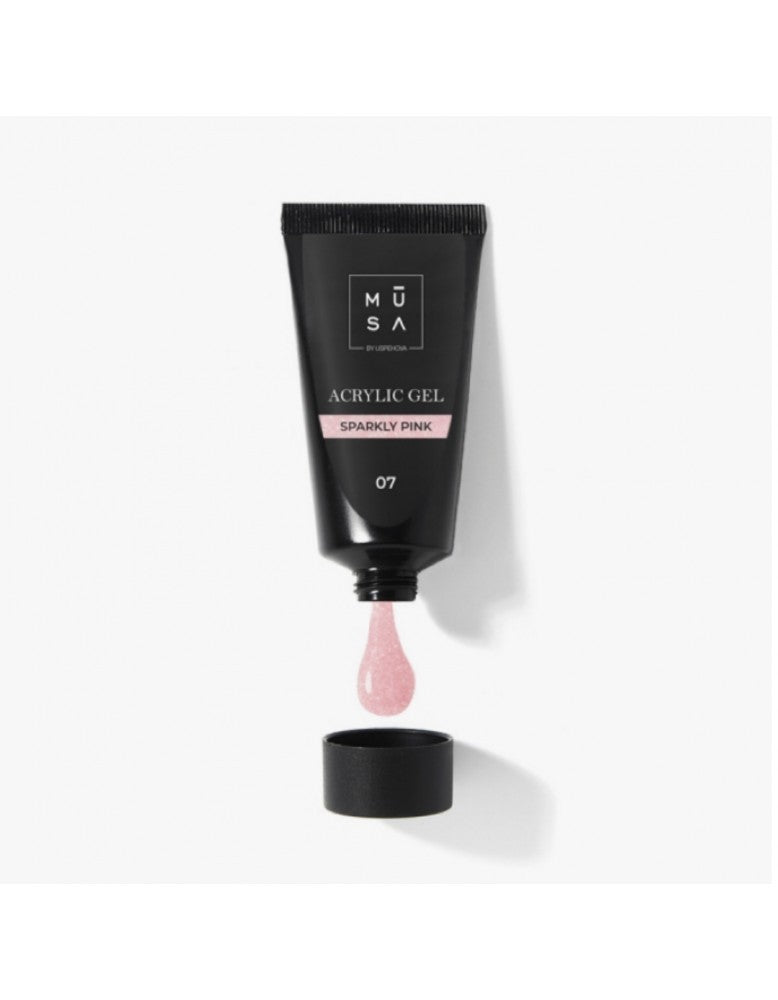 Musa Acrylic Gel Sparkly pink AC07 35 ML – Tube