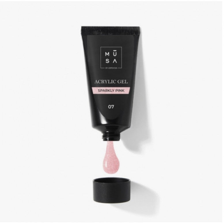 Musa Acrylic Gel Sparkly pink AC07 35 ML – Tube