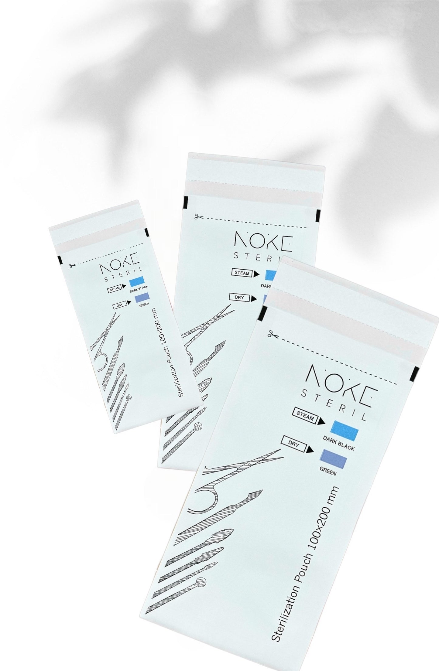 Noke Paper Sterilization Pouches 100pcs - 100/200
