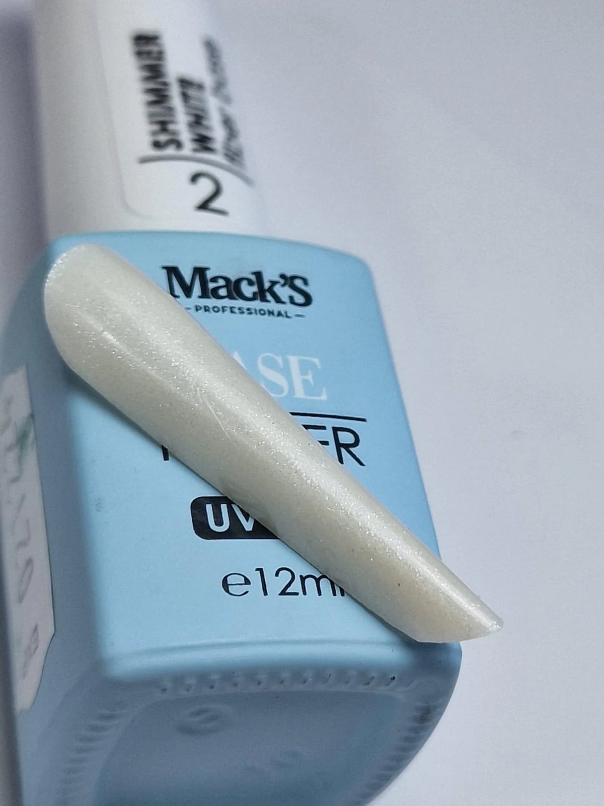 Macks Rubber Base COVER Shimmer White 2