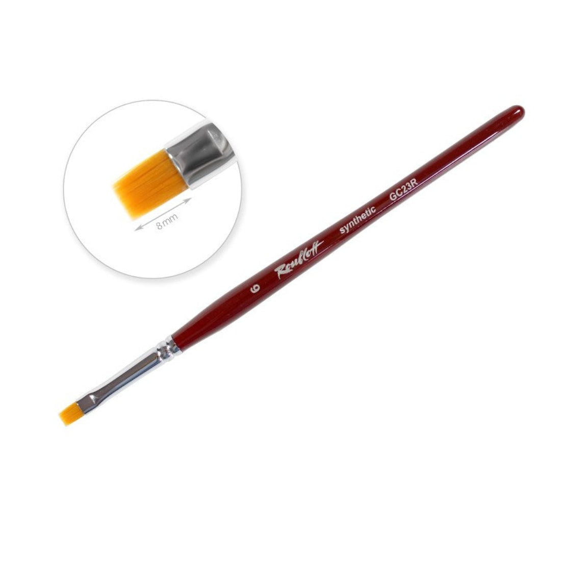 Nail art brush Roubloff 6 Straight GC23R