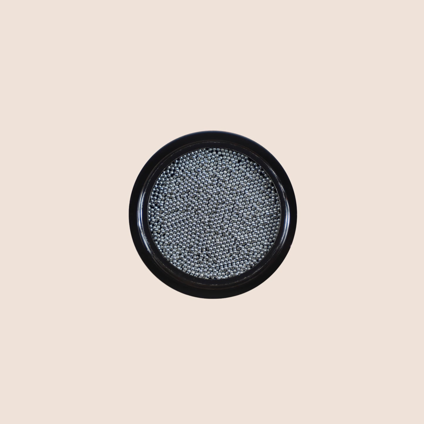 Yas Metal Beads caviar Dark Silver 0.8