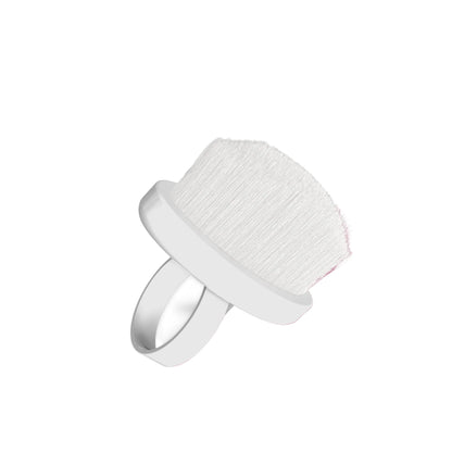 STALEKS Finger Ring Manicure Brush For Dust Removal EXPERT 03 Mini (10 Pcs) DBE-03-10