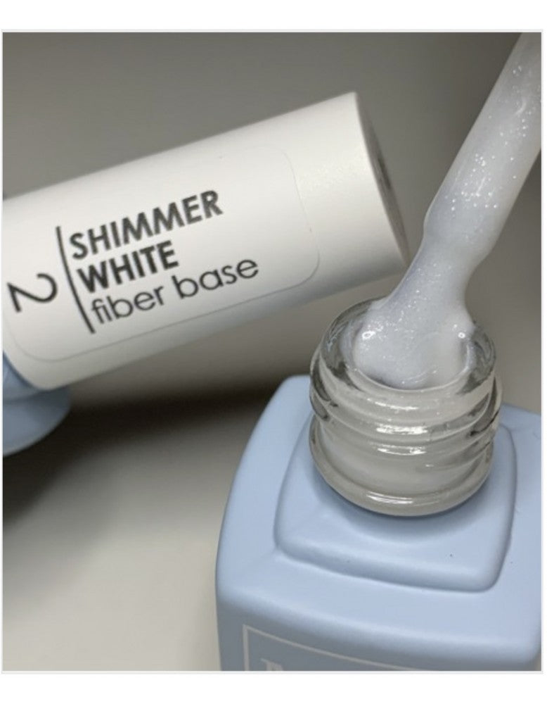 Rubber Base COVER Shimmer White 2 Macks