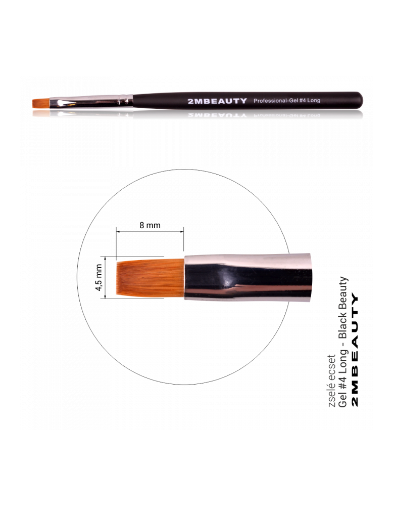 2M Gel brush 4 Long no lid