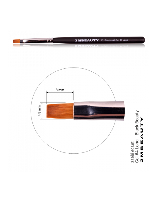 2M Gel brush 4 Long no lid