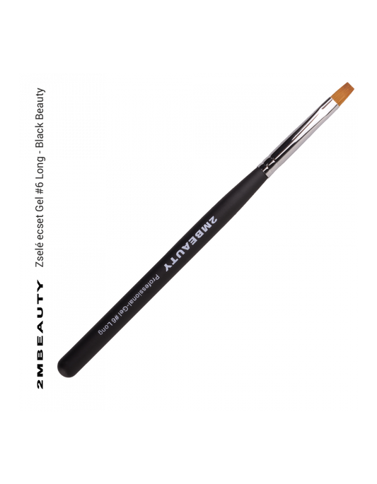 2M Gel brush 6 long Black beauty