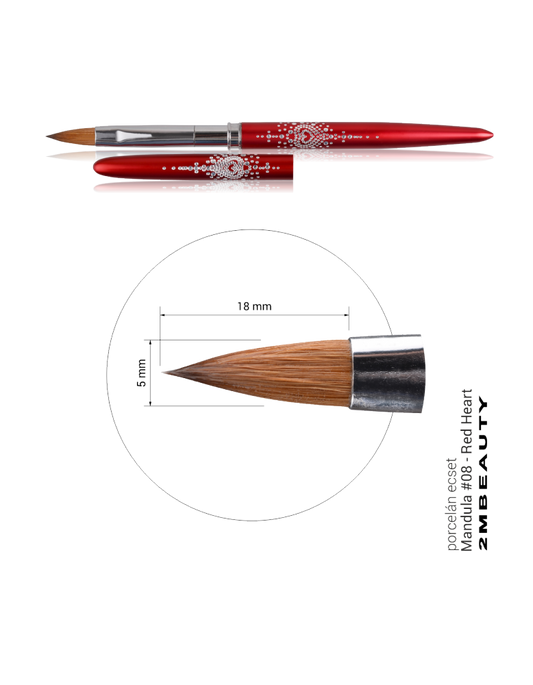 2M Acrylic brush 8 with lid