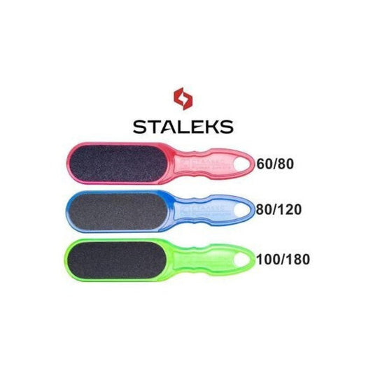 STALEKS PEDICURE FOOT FILE CLASSIC AC-10 dark red 60/80 grit