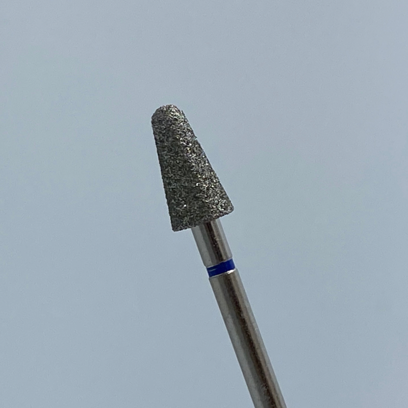 Cuticle drill bit rounded cone blue 050- C03