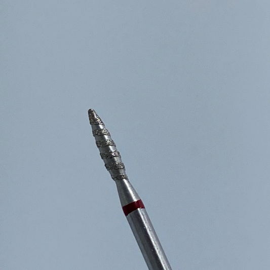 Cuticle drill bit tornado rounded red 021- C49