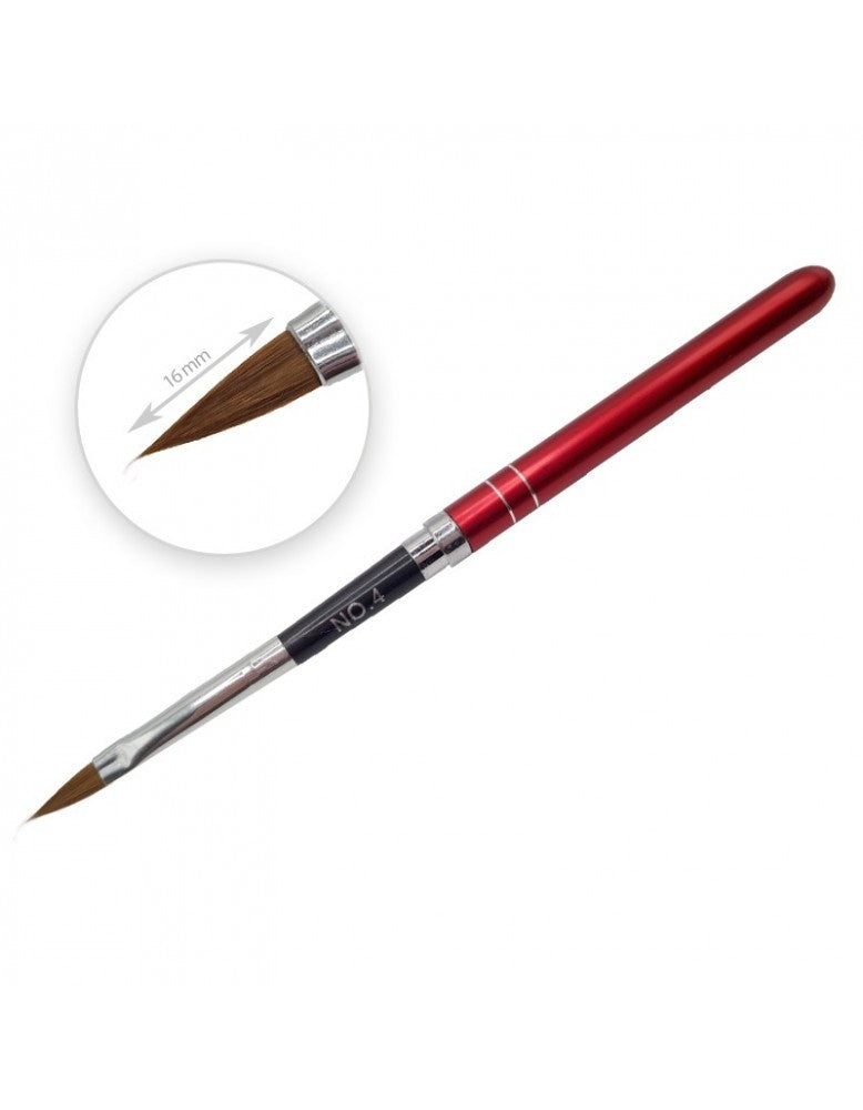 Synthetic brush no 4 (Red)