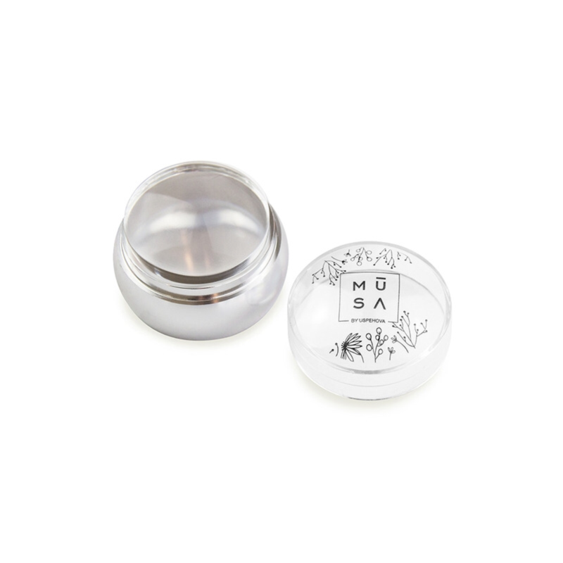 MUSA Rubber stamp round Pink
