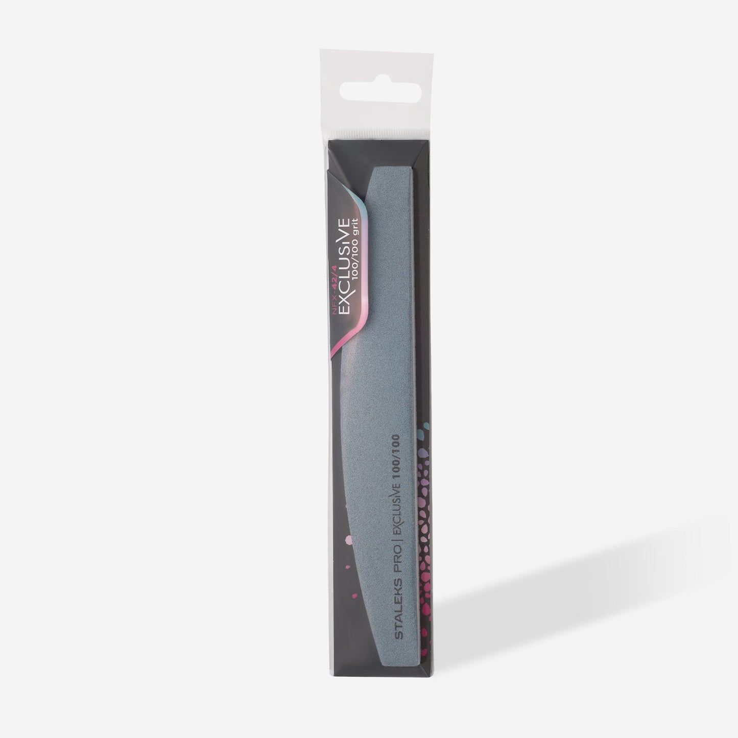 Staleks Mineral crescent nail file EXCLUSIVE 100/100 grit NFX-42/4