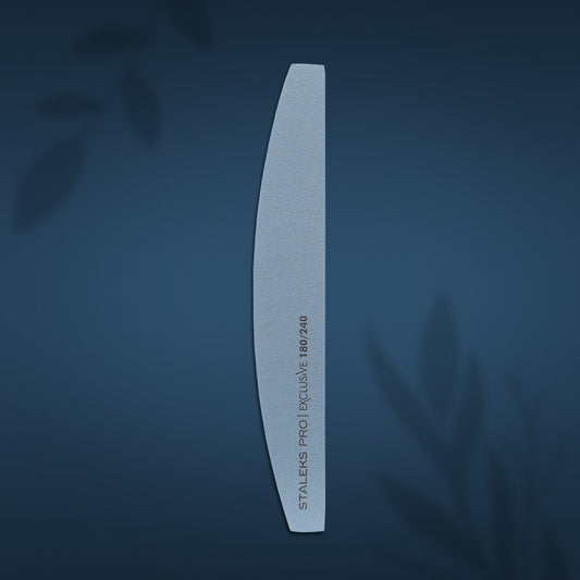 Staleks Mineral crescent nail file EXCLUSIVE 180/240 grit NFX-42/2