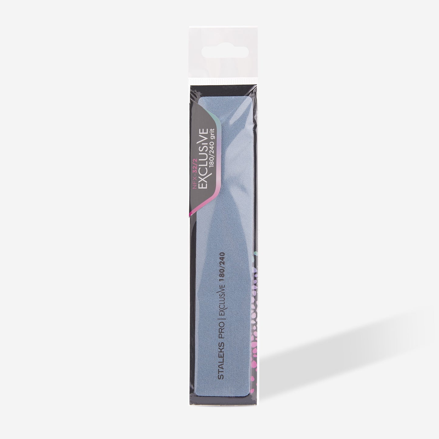 Staleks Mineral broad straight nail file EXCLUSIVE 180/240 grit NFX-32/2