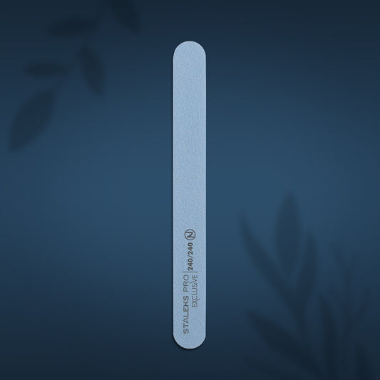 Staleks Mineral straight nail file EXCLUSIVE without foam 240/240 grit NFX-22/7-1