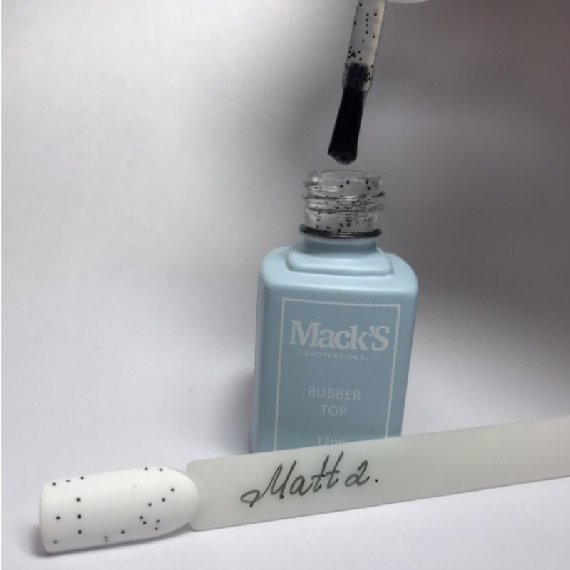 Macks Black Flakes Matte top 2 12ml