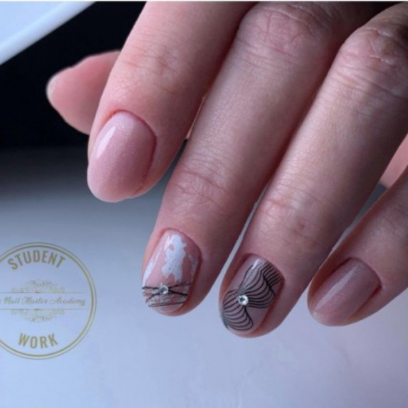 White foil for nail art