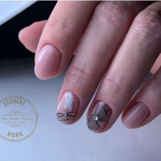 White foil for nail art