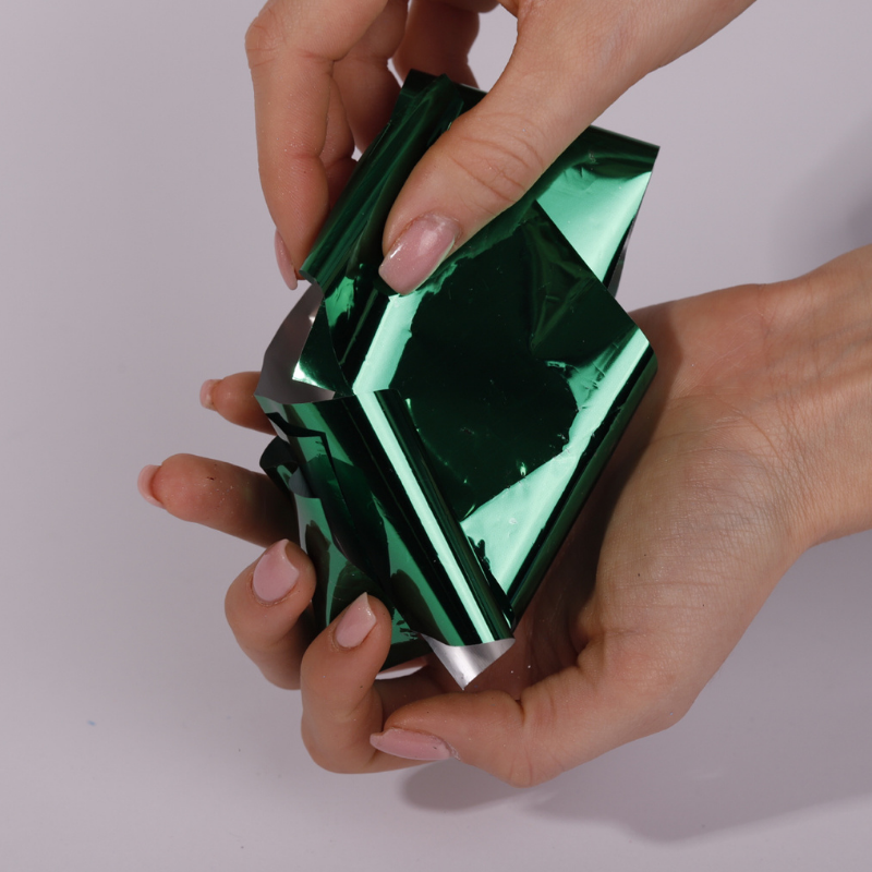 Shiny Green Foil Macks