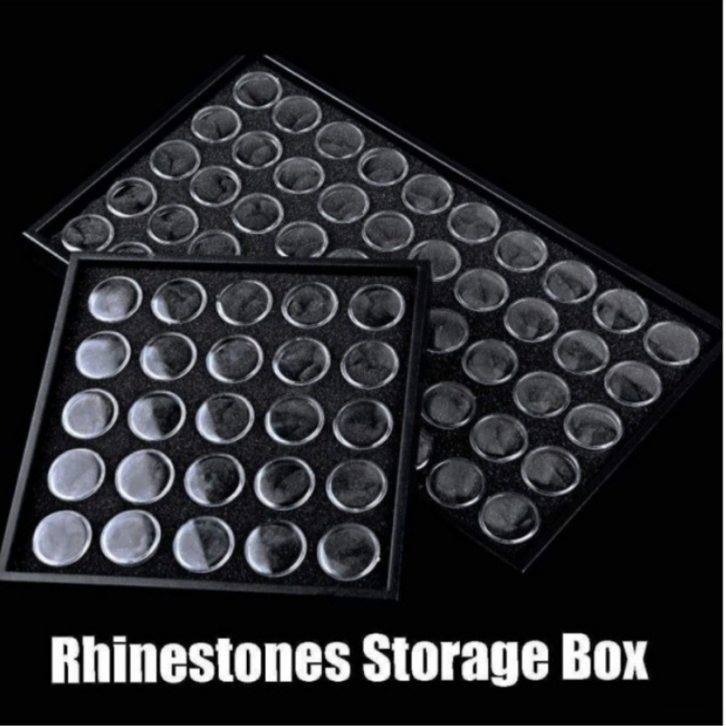Nail art display box with 25 pots
