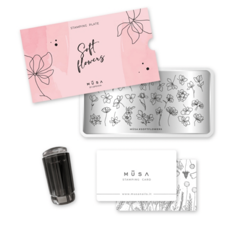Kit Stamping Soft Flowers Musa