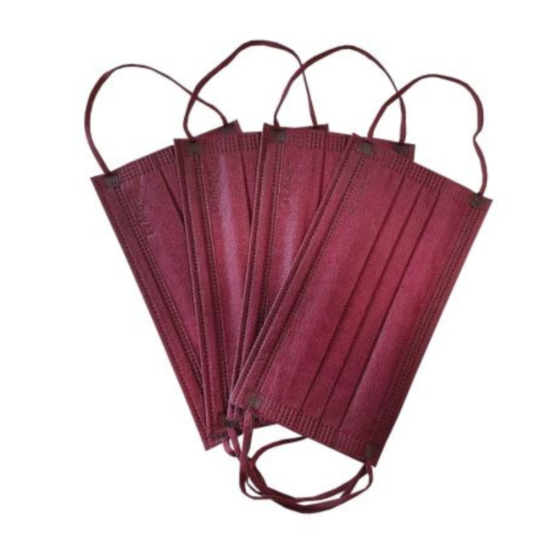 4-layer full color medical mask, Burgundy, Dr. Mayer