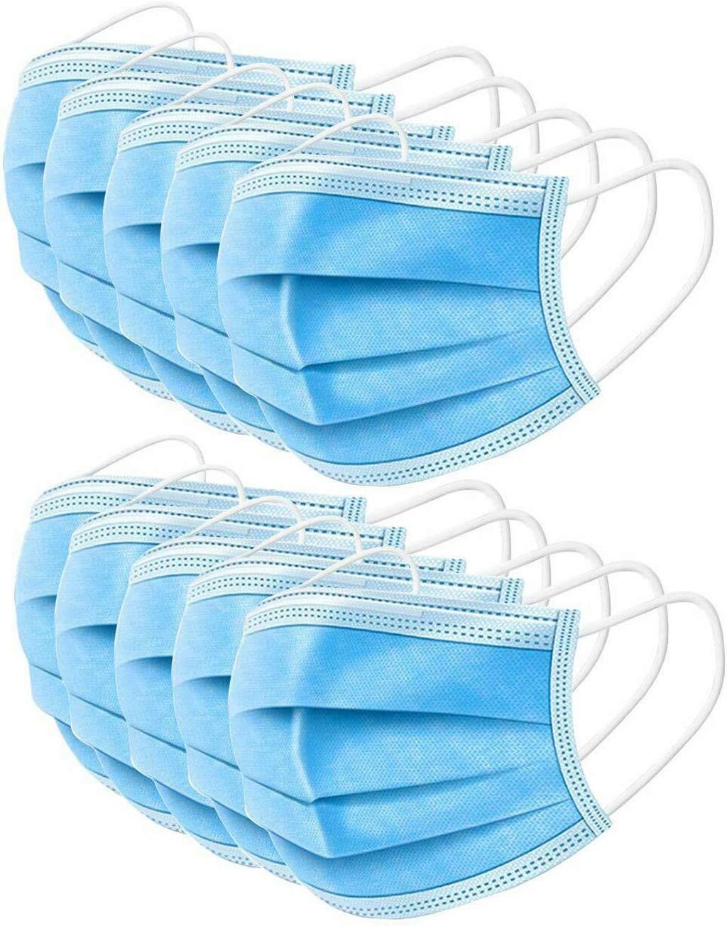 Face mask, blue, 50 pcs