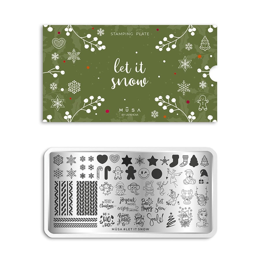 Musa stamping Plate Let It Snow