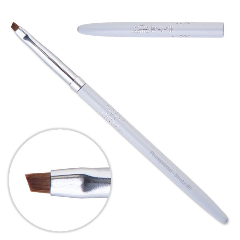 2M Brush Stroke 0 white with lid