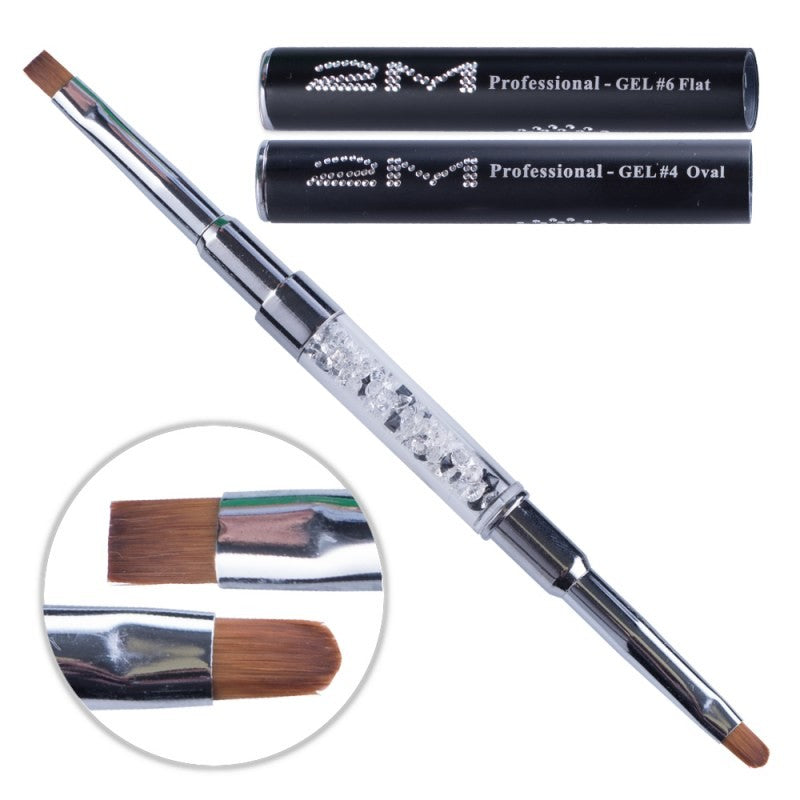 Twin brush 2M gel brush 4 Oval/ 6 Flat