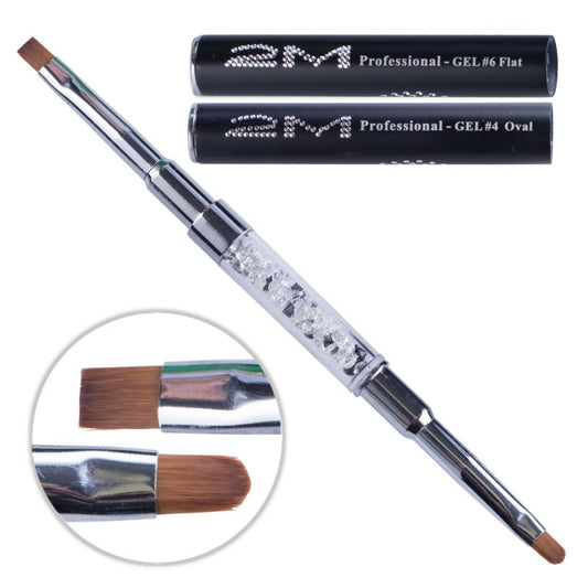 Twin brush 2M gel brush 4 Oval/ 6 Flat