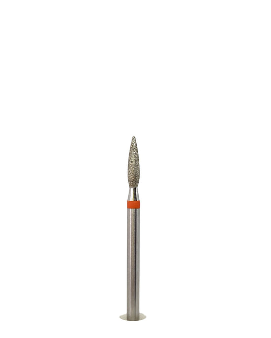 Cuticle drill bit flame red 023- C57 (pointy)