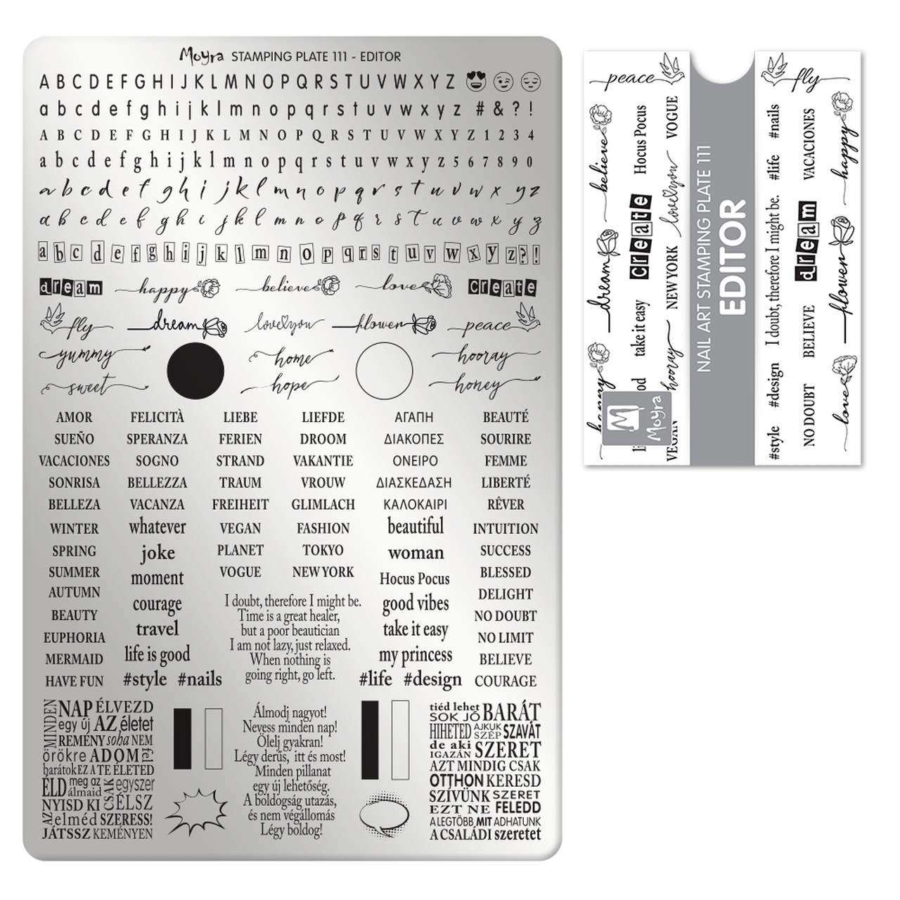 Moyra Stamping Plate 111 Editor